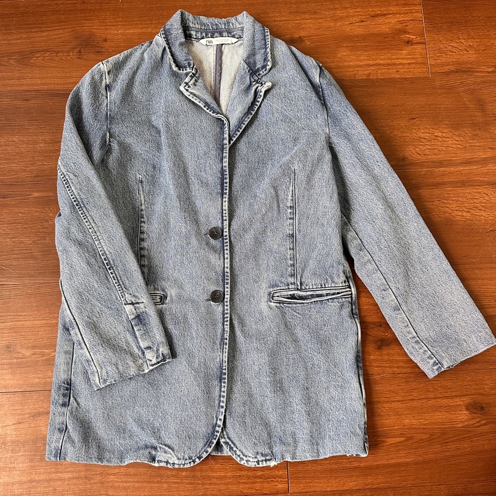 Zara Denim Blazer